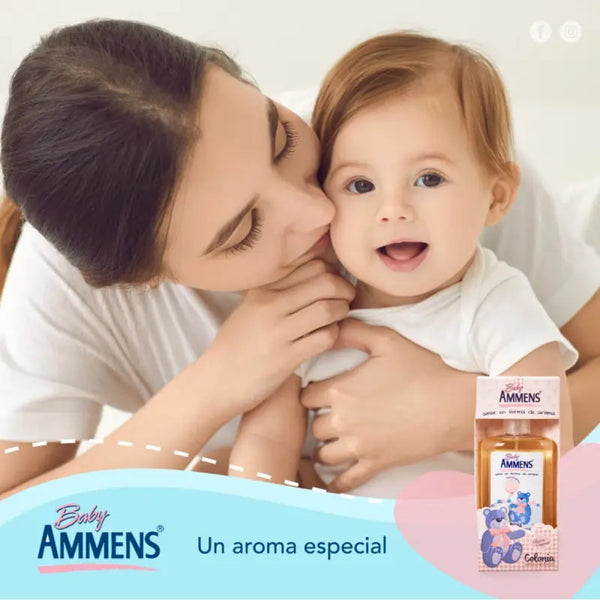 Ammens Baby Colonia Para Bebe Spray 210 Ml Rosado
