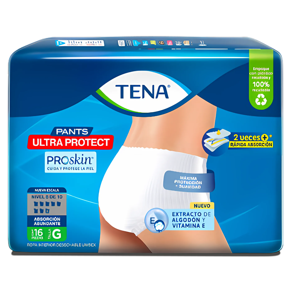 Tena Pants Ultra Protect Pañal Ropa Interior x16 Talla G