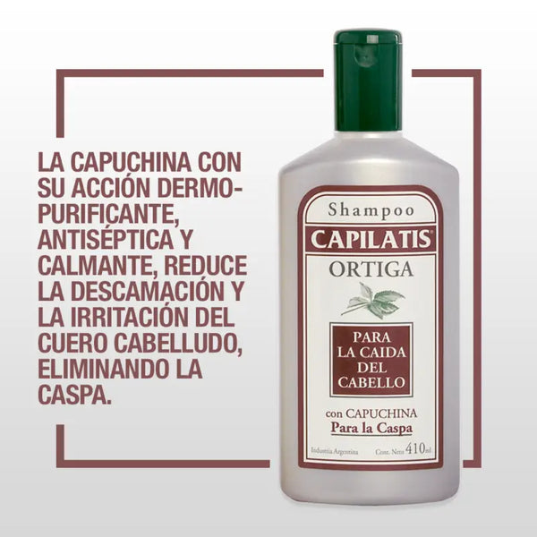Capilatis Shampoo Ortiga Cabellos Con Caspa 410 Ml