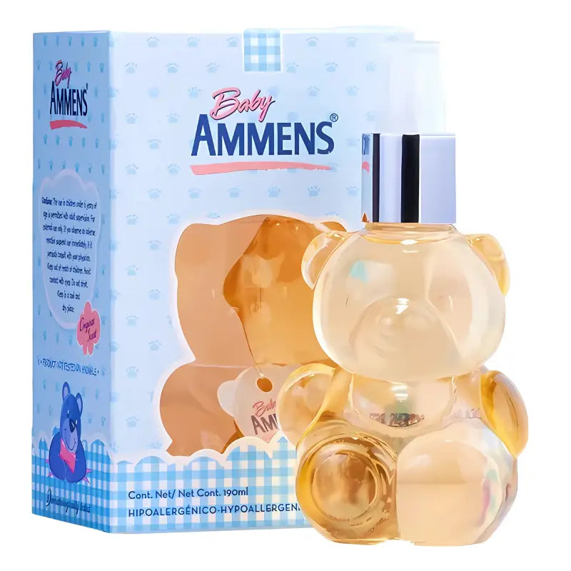 Ammens Baby Colonia Para Bebe Oso Spray 190 Ml Celeste