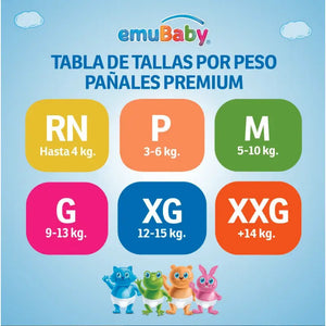 Pañales Emubaby Premium Talla XG 34 Pañales