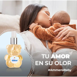 Ammens Baby Colonia Para Bebe Oso Spray 190 Ml Celeste
