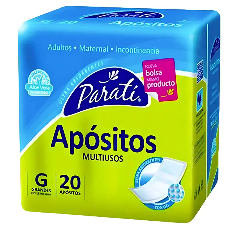 Apósitos Parati Multiuso Talla G 20 Unidades