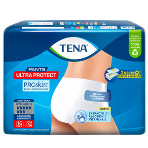 Tena Pants Ultra Protect Pañal Ropa Interior x16 Talla