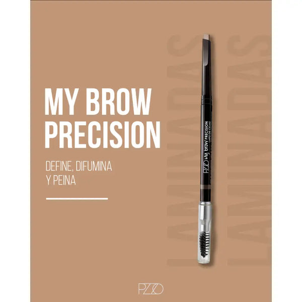 Petrizzio Delineador De Cejas 2 En 1 My Brow Precisión Mokka
