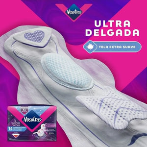 Toalla Higiénica Nosotras Buenas Noches Ultra Delgada 14 Un