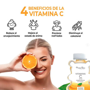 Perfect Bear Vitamina C 0% Azucar Sabor Naranja 60 Gomitas