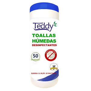 Toallas Húmedas Desinfectante Teddy 50 Un