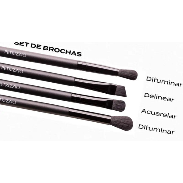 Petrizzio Set De Brochas Para Ojos
