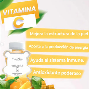 Perfect Bear Vitamina C 0% Azucar Sabor Naranja 60 Gomitas