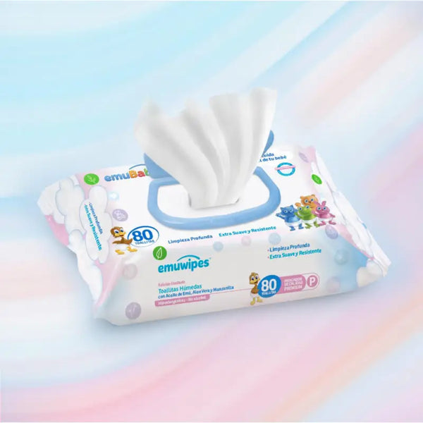 Toallitas Húmedas Emubaby Emuwipes Premium 160 Un