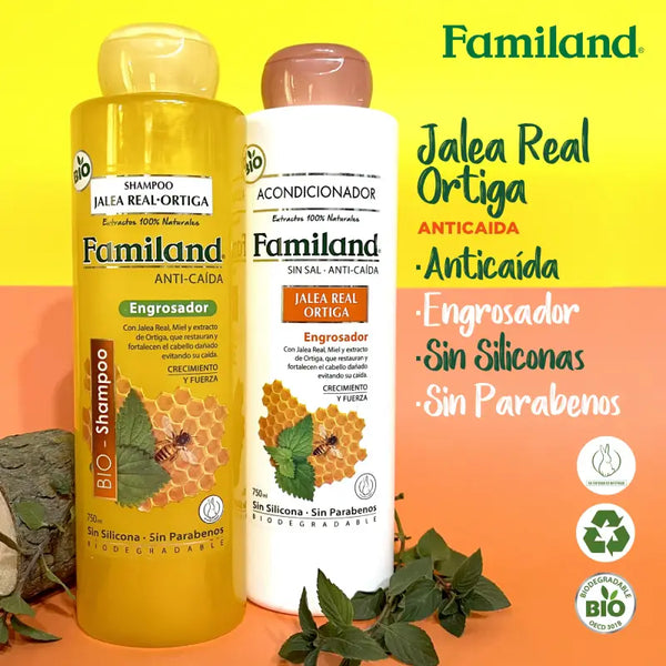 Shampoo Familand Bio 750 Ml Jalea real-ortiga bio