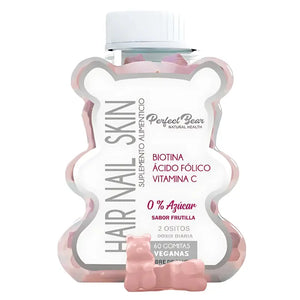Perfect Bear Hair Nail Skin Biotina Ácido Fólico 60 Gomitas