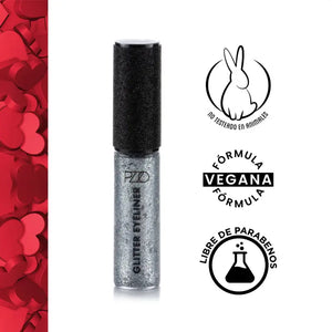 Petrizzio Pzzo Delineador De Ojos Glitter Eyeliner Silver 02