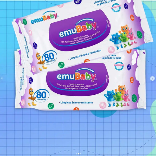 Toallitas Húmedas Emubaby Emuwipes Superior 160 Un