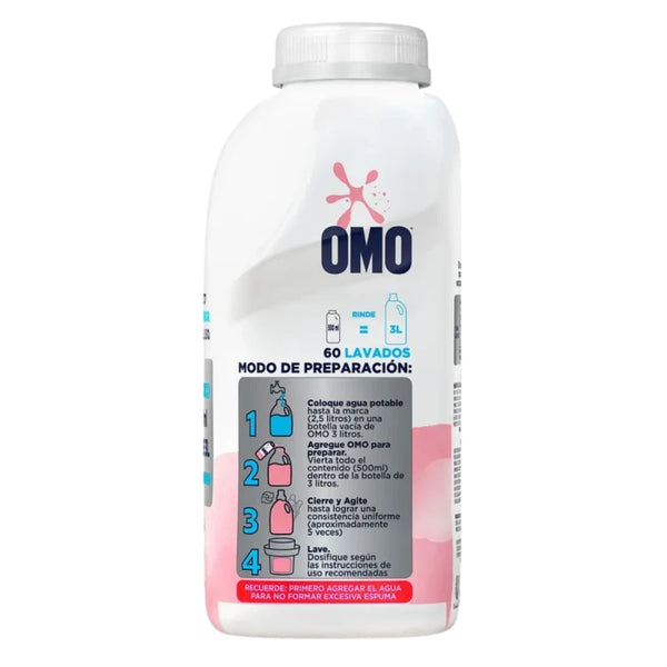 Omo Detergente Líquido Hipoalergénico Para Diluir 500 Ml
