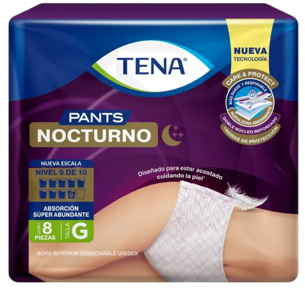 Pañal Adulto Ropa Interior Tena Pants Nocturno Talla G