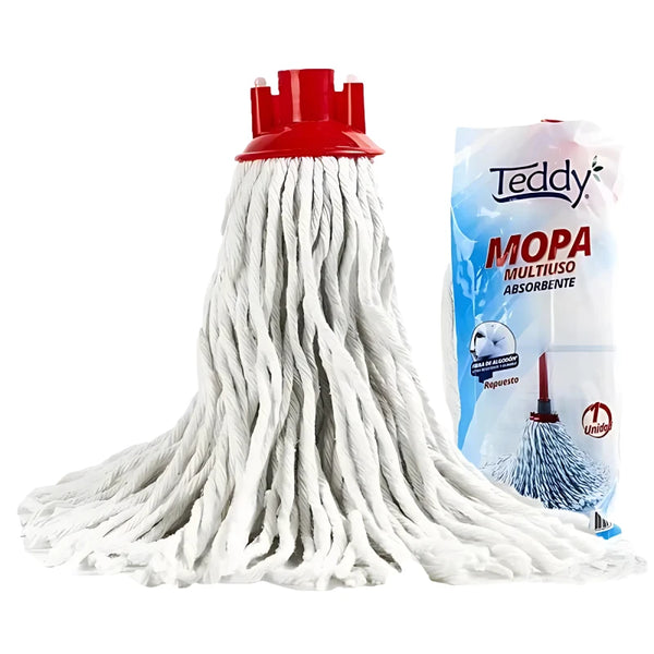 Teddy Repuesto De Mopa Redonda Algodón
