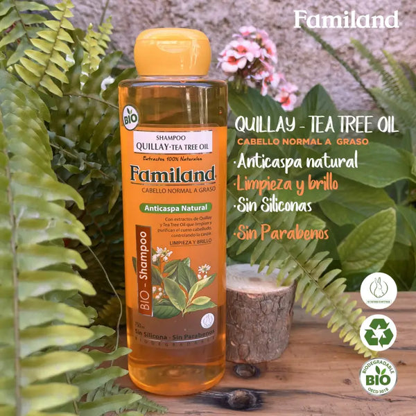 Shampoo Familand Bio 750 Ml Quillay -tea tree oil bio